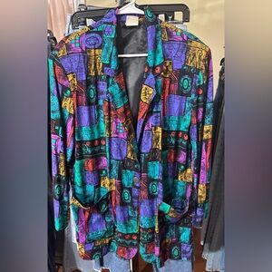 Colorful Patterned Blazer